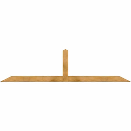 Ekena Millwork Portland Rough Sawn Timber Gable Bracket, Western Red Cedar, 96"W x 24"H x 4"D x 4"F, 6/12 Pitch GBW096X24X0404POR00RWR